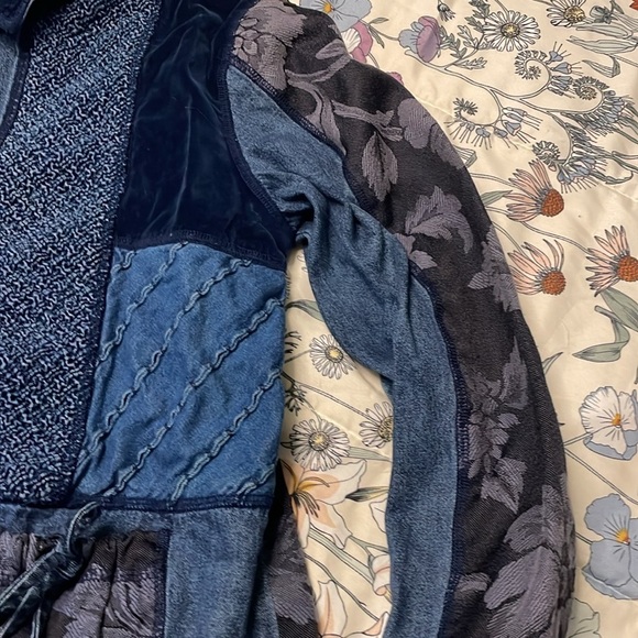 Vintage Marsha Sport denim patch work zip up jacket - Picture 3 of 8